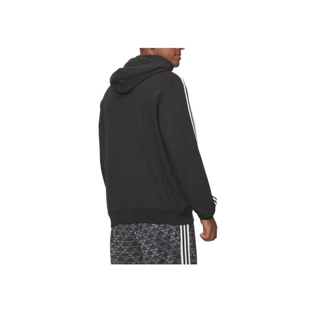 adidas Originals Classic Mono Graphic Hoodie Herren Hoodies Schwarz IS2933