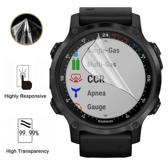 Protection écran pour Garmin Descent Mk1 [Pack 6] Film Plastique Protecteur Résistant Ultra Mince Phonillico