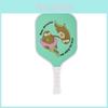 Cartoon Print Kids Pickleball Racket With Carbon Fiber Frame For Junior Recreational Sports
