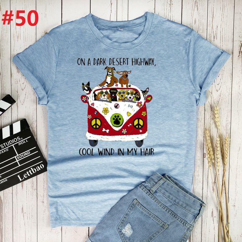 Buy On A Dark Desert Highway Dog Harajuku T Shirt Boys T Shirt Ladies