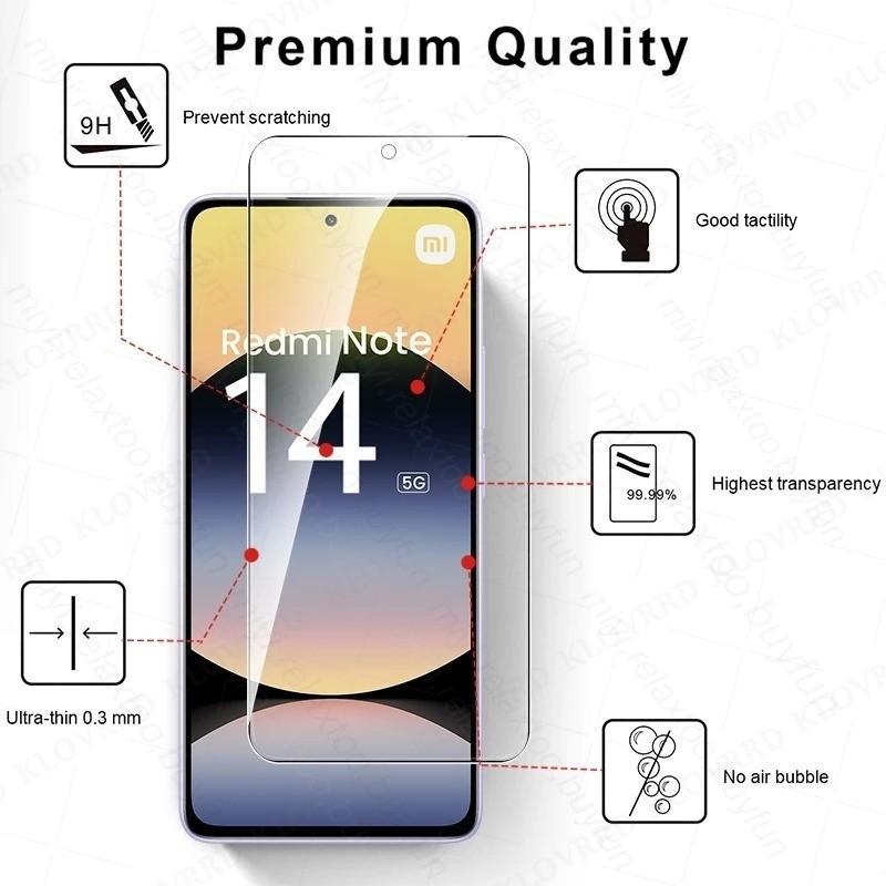 For Xiaomi Redmi Note14 13 12 11 10 9 8 Pro 15C 14C 13C A5 A3 12s 11S 9s 10s 12C 10 2022 10C 10A 9A 9C5G 9D Protective Tempered Glass Screen Protector