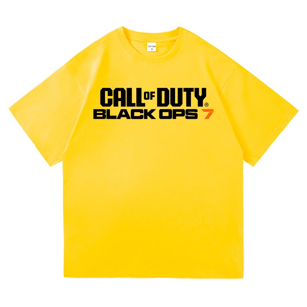 Call of Duty 7 Tričko Horká móda Pánské/Dámské Harajuku Estetické Vintage Tričko Vysoká kvalita Ležérní Cool Hra Bavlněná Trička