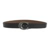 COACH Debossed Signature Leather Reversible Belt Men's Black (Unisex) Leather Belts CQ013QBLVW