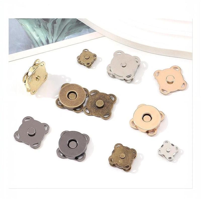 10 Sets Mini Adsorption Buckle Bags Magnetic Snap Button Fasteners Clasps Buttons Handbag Purse Wallet Craft Bag Parts