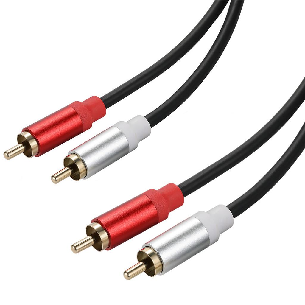 2RCA Male To 2RCA Male Composite AUX Cable Cord for Home Theater, HDTV, Speaker, Amplifier, Gaming Console,DVDs Player