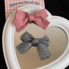 Bow Plaids Hair Clip Y2K Style Hairpin Sweet Balletcore Bunches Hair Clips