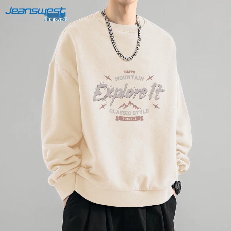 Jeanswest Men's Casual Round Neck Sweatshirt