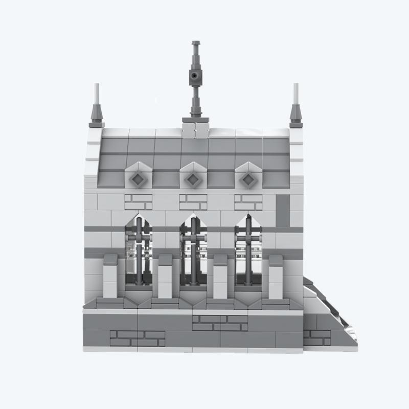 Building Blocks City Church MOC Architecture Series Small Particle Puzzle Building Model Toy