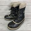 Canada Waterproof Snow Boots Black 24.0 With Inner Canvas