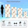 1Pc Romantic Countryside Large Rose Pattern Beach Towel Soft Ultrafine Fiber Swimming Beach Portable Blanket