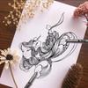 9pcs/Set Waterproof Needle Pen for Art Black Hand-Drawn Hook Stroke Sketch Pen Student Drawing Tool