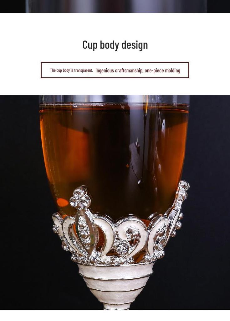 Elegant Enamel Crystal Champagne Flute Set - High-Stem Sparkling Wine Glasses, Perfect for Home or Bar Gifts