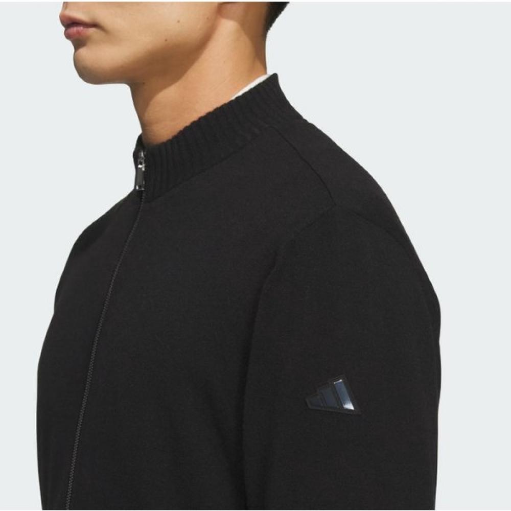 AdidaS 25fw Men S Jacket Windproof Lining Full Zip Knit Sweater Jm9531