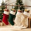 Large Christmas Stockings Sack with Stockings Thick Ruffled Cuff for Fireplace Xmas Gift Hanging Decorative