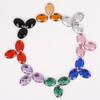 Round Multi-Faceted Acrylic Rhinestones with Double-Hole Flat-Back for Jewelry Accessories