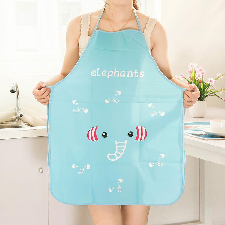 Rabbit Panda Half Body Apron Kitchen Oil Proof Water Stain Resistant Sleeveless