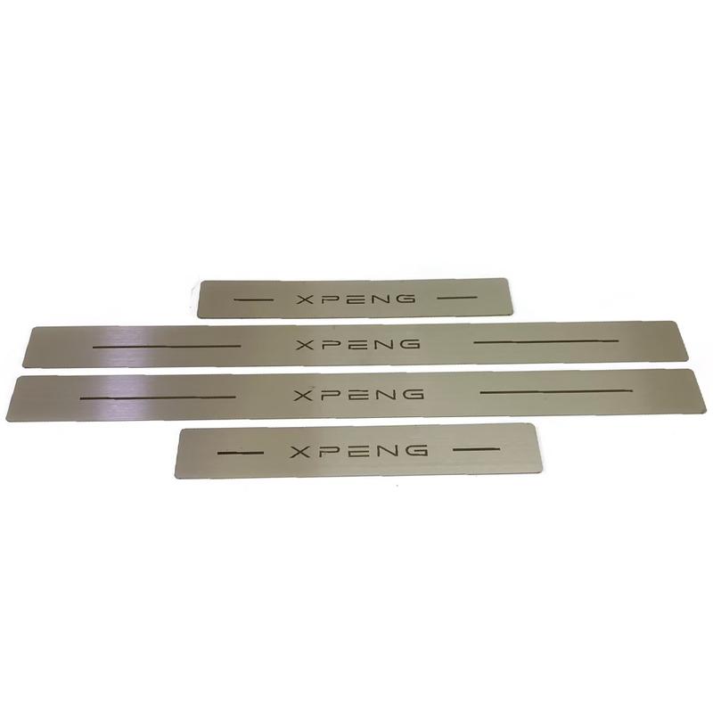 For Xpeng G9 Car Door Sill Protector Scuff Plate Accessories Pedal Styling Stickers Auto Threshold Cover Parts  2024