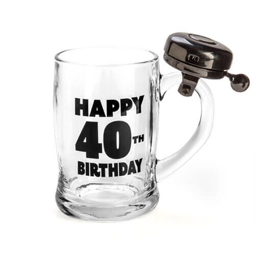 Happy Birthday Bell Mug (40th)