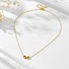 European Fashion 18K Gold-Plated Stainless Steel Bracelet with 8-Shaped Diamond Studded Design for Women