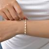 Fashion Jewelry Women'S Stainless Steel White Shell Beaded Bracelet Gold Accessories Jewelry 2446