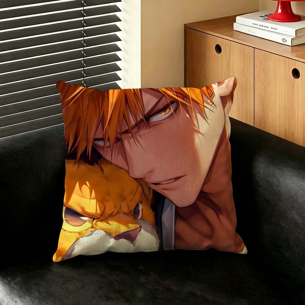 Anime BBLEACH Cushion Cover Creative Pillowcases for Interior Decoration Office Living Room Home Car Hot