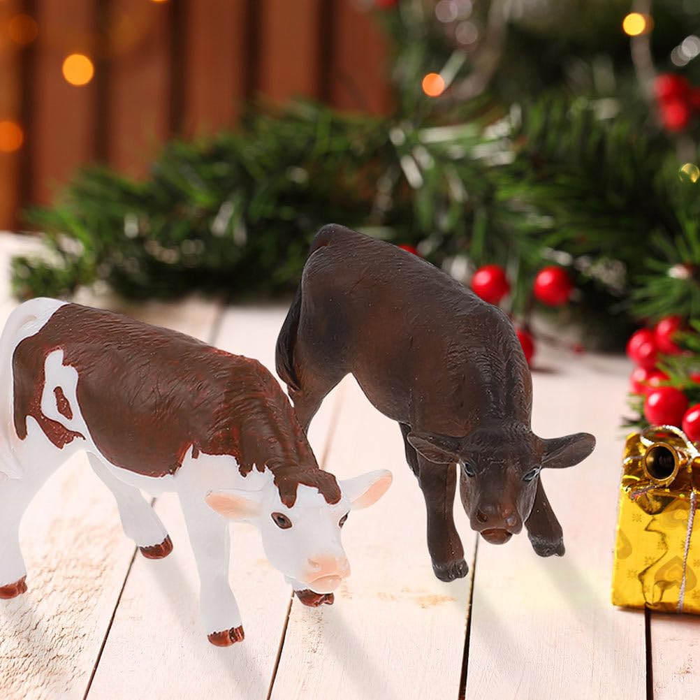 Vaguelly 5-Piece Farm Animal PVC 2.95-Inch Mini Animal Models, Kids Toys, Great for Home Decor and Photo Props