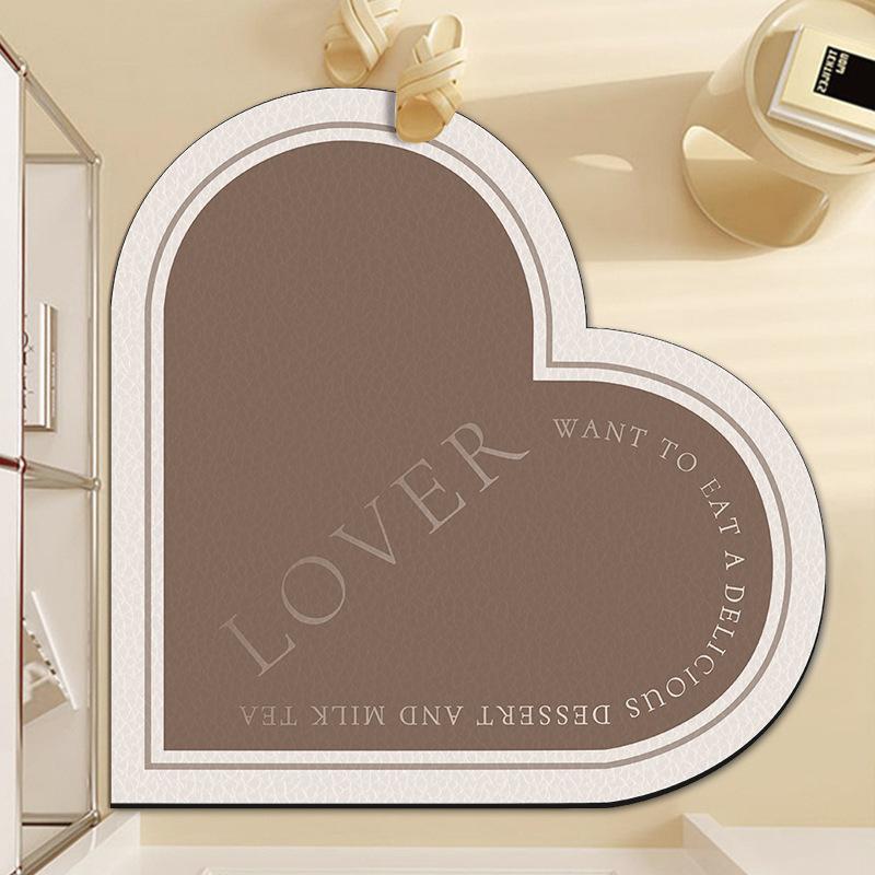 Door Entry Mat Dirt Resistant Non-slip Door Mat Peak-heart Entry Mat Mat Absorbent Entry Mat