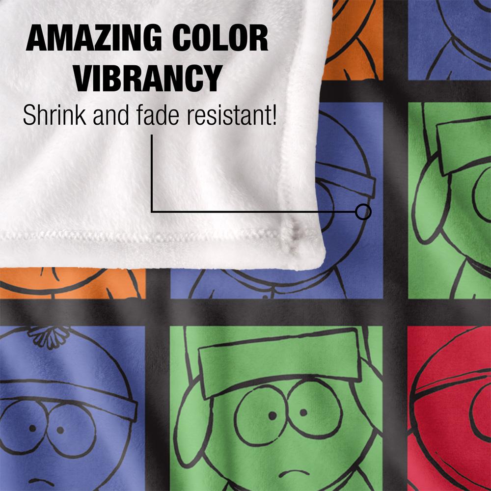 South Park Silky Character Collage Supersoft Blanket