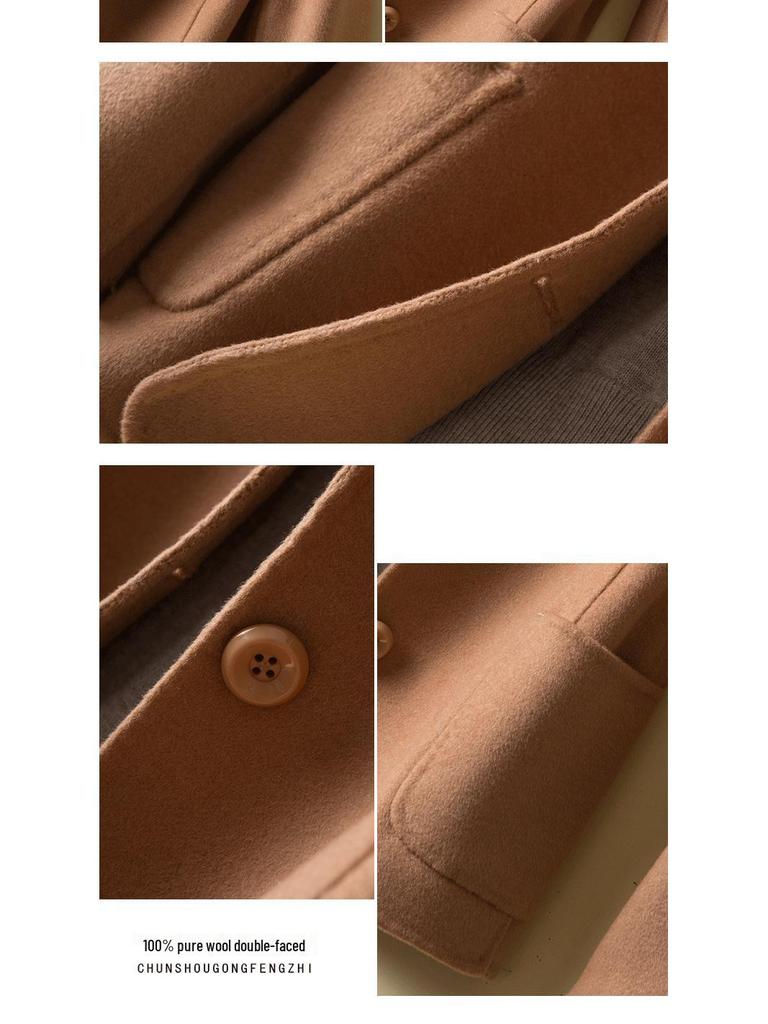 2025 A/W Women's Slim Fit Pure Wool Cashmere Short Coat