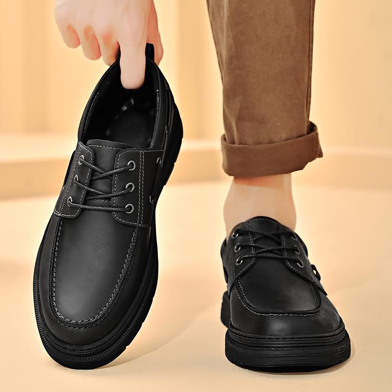 2014 Новые высококачественные мужские туфли 100% натуральная кожа повседневная обувь — фото 3