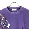 santa fe made in Japan Print Long sleeve trainer 48 purple sweat Men's Used