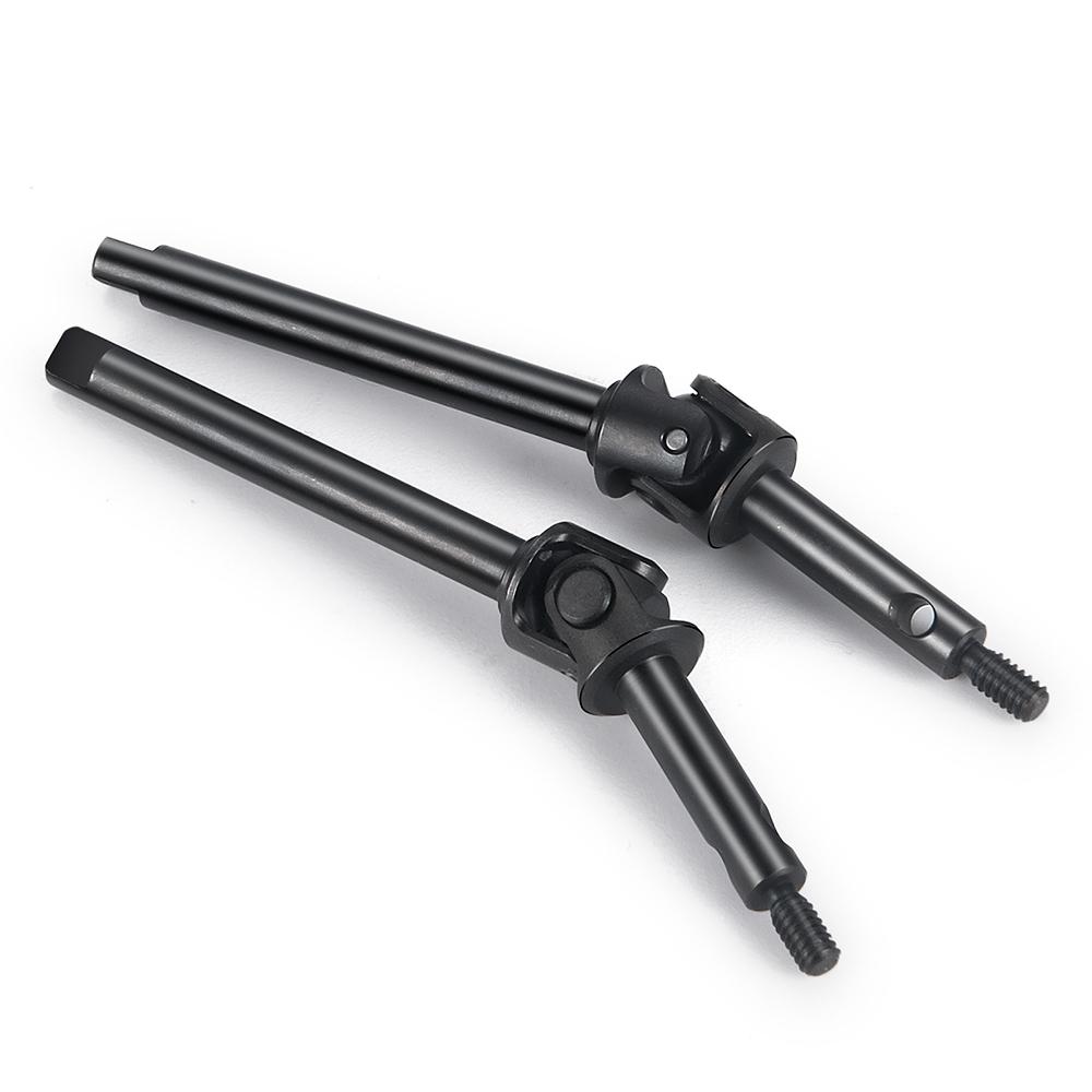 YEAHRUN 2PCS Steel CVD Front Axle Drive Shaft 48.5/52.5mm for 1:24 RC Crawler Car Axial SCX24 All Series Upgraded Parts