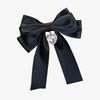 New Women's Rhinestone Heart Tassel Bow Tie Korean Style Versatile Suit Shirt Collar Flower Hair Clip Dual-purpose Accessory