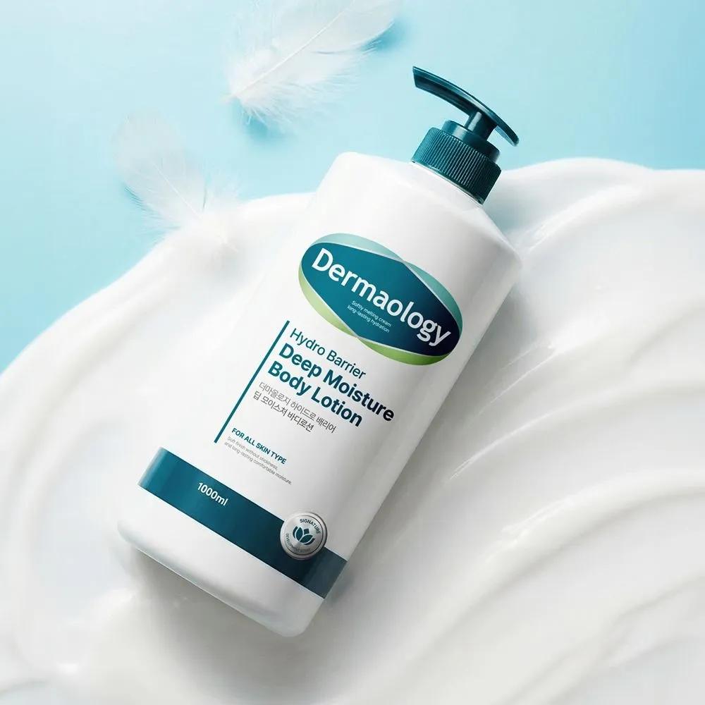 Dermaology Deep Moisture Body Lotion 1L Large Size, Fragrant, Highly Moisturizing Perfume Body Cream for Men and Women