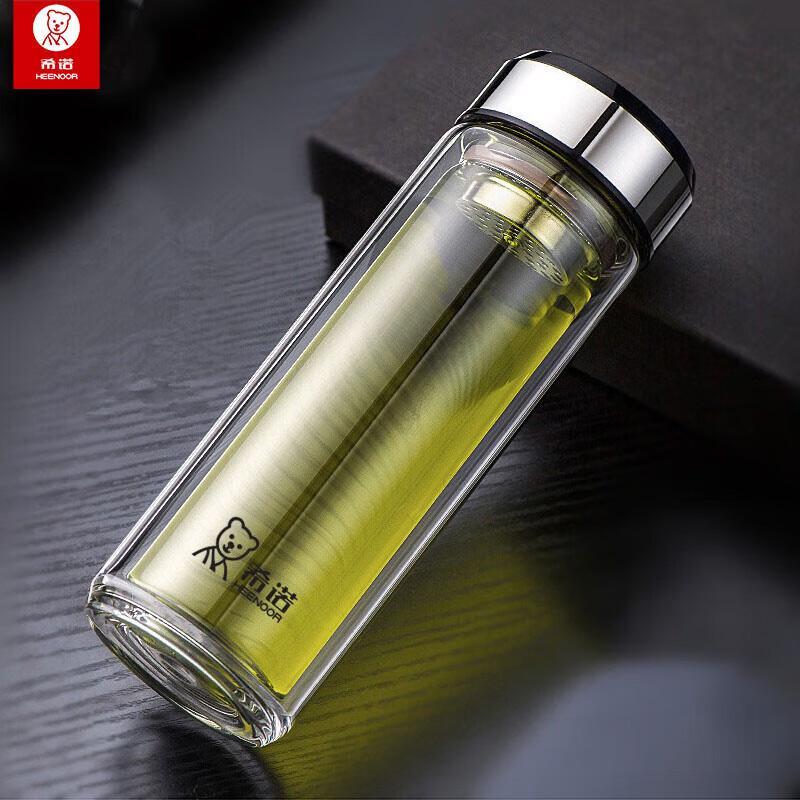 Heenoor XN-6711 Double-Layer Glass Tea Bottle