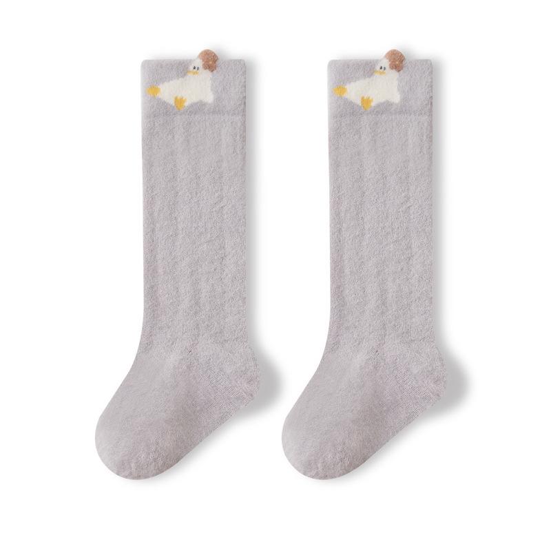 25 Years No-Bone Winter Fleece-Lined Thick Baby Over-the-Knee Socks - Warm, Newborn A-Class High-Top, Non-Tightening