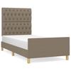 Vidaxl Bettrahmen Ohne Matratze Taupe 90X200 Cm Stoff