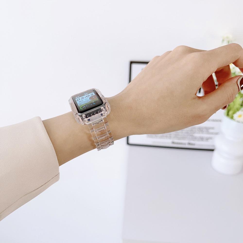 TPU Case Watch Strap PC+Metal Watch Bracelet for Huawei Band 9/8/7/6 Smart Watch Accessories