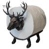Décoration d'Accessoire de Salle de Bain Moderne Porte-Rouleau de Papier Toilette Cerf Imprimé en 3D, Support Distributeur Stable pour Rouleau de Mouchoirs, Stockage de Serviettes Décoratif en PLA Imperméable,