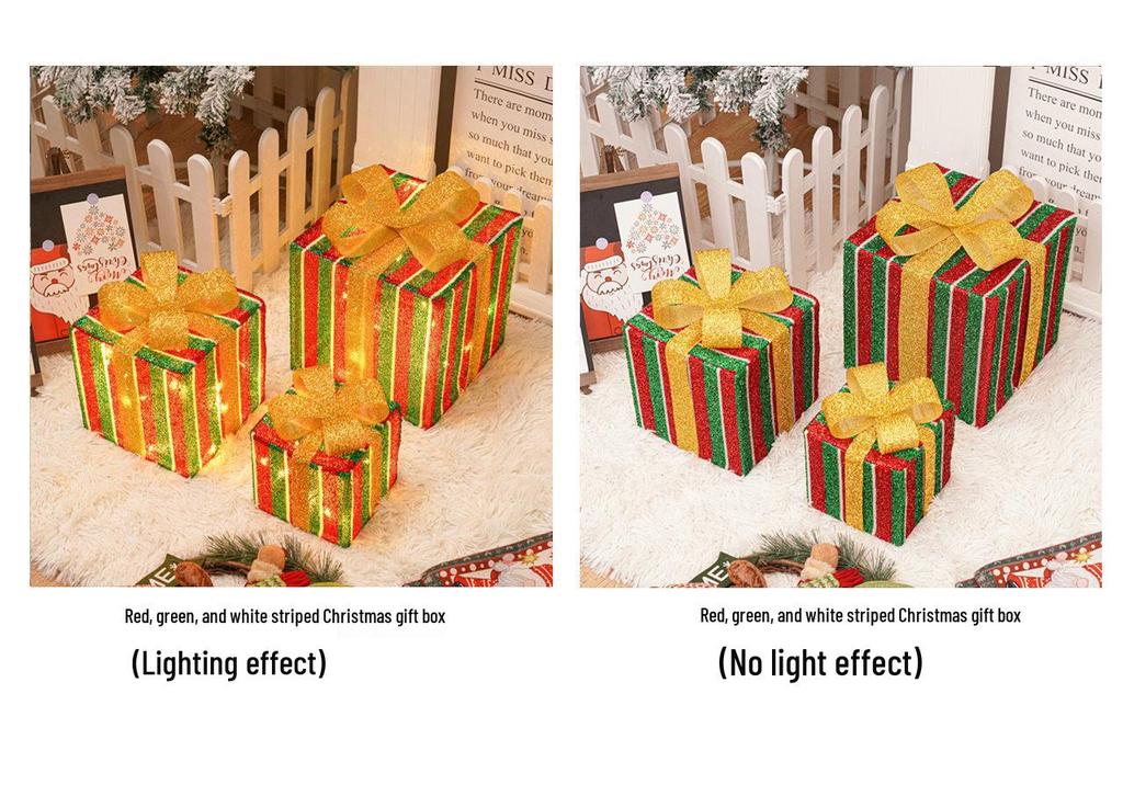 Christmas LED String Lights Gift Set: 3-Piece Decoration for Festive Party Atmosphere