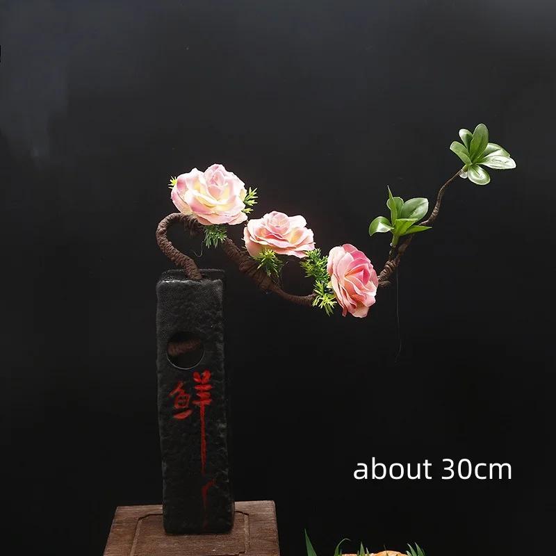 onigiri bento Sashimi Plate dish tray Decorative vase with flowers Sushi shop hotel Restaurant sea food decorations tree flower