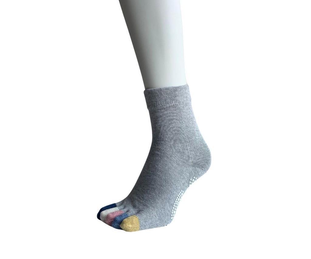 Yoga Loose Elastic Cotton Set Women's Five-Toe Socks, Sports, Non-Slip, Socks, Fit, Cuffs, Blend, 3-Pair (Colors Available)