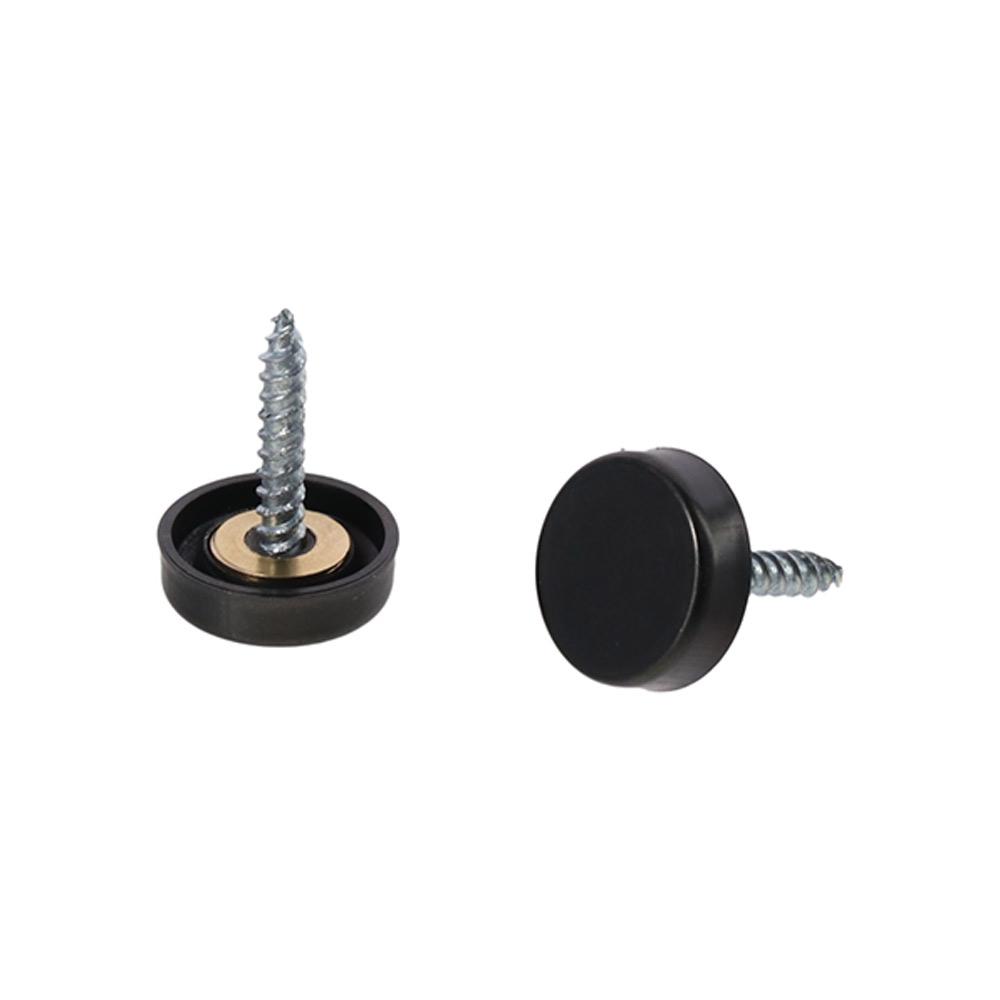 20Pcs Stainless Steel Screw Covers Caps Matte Black Mirror Screws Fasteners  Glass Signboards