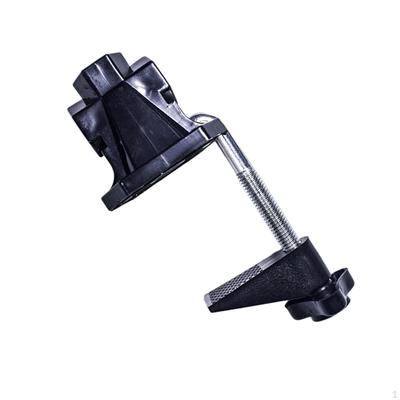 Desktop Mount Holder for Mic Stand Clamped Beside Desk Cabinets, Glass Surfaces, Monitors