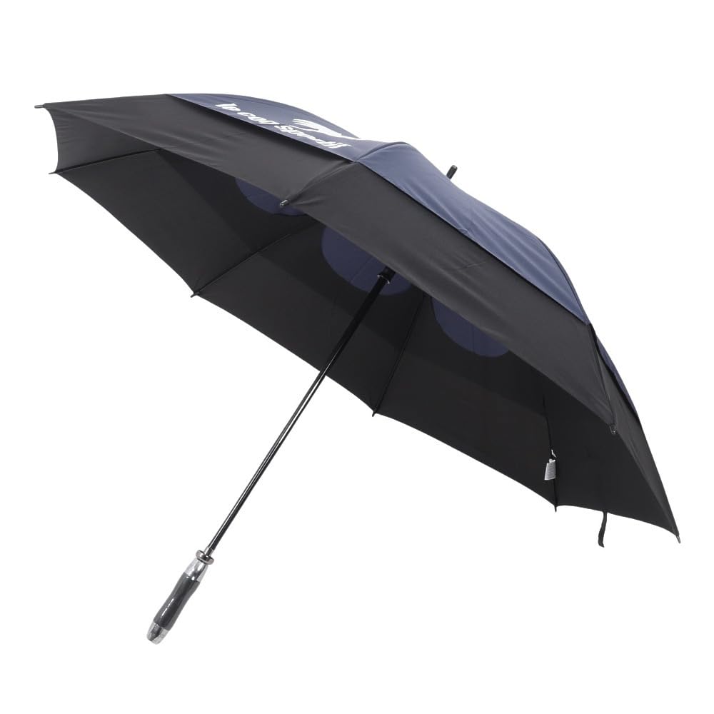 Coq Sportif Umbrella Aero Stream Umbrella Sun Protection Durable Sports Golf QQBXJX06 NVBK FREE [Le Golf] Double-Layered (Navy Black)