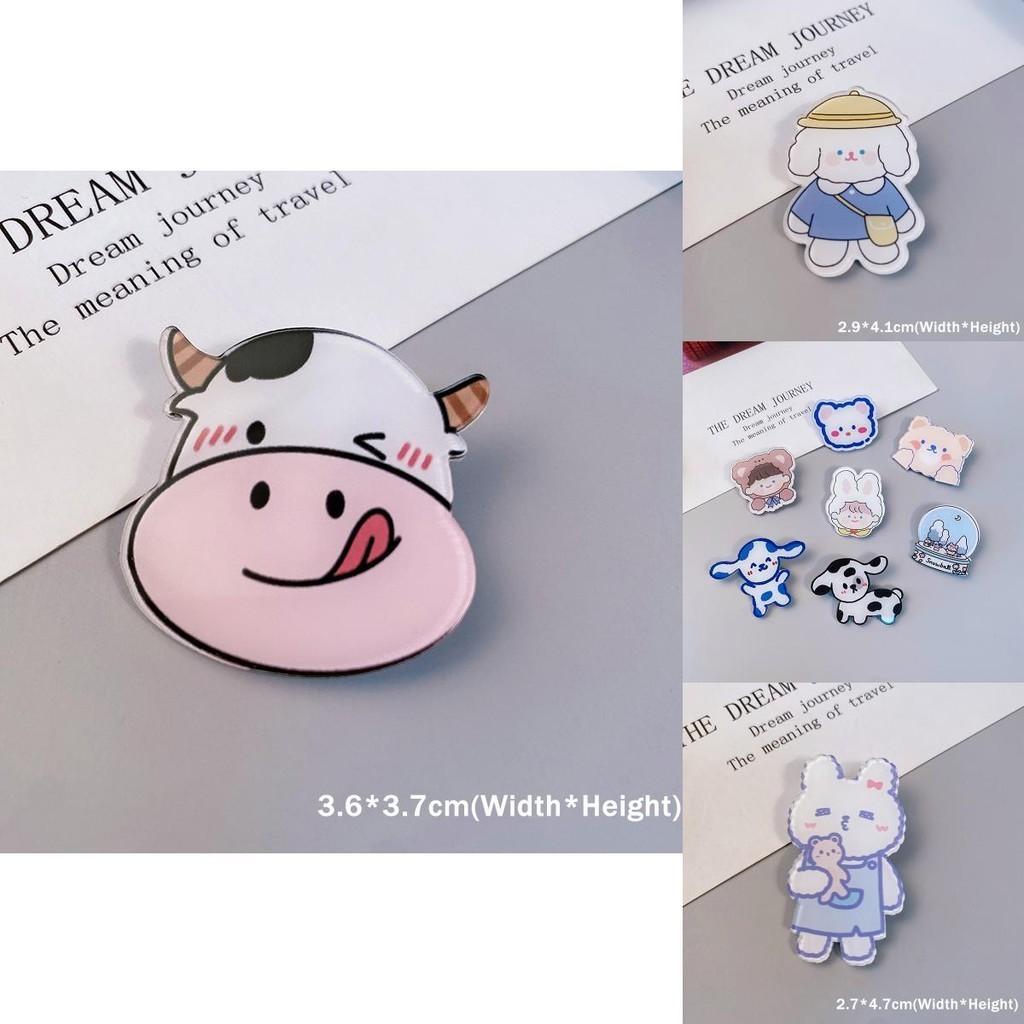 Charming Dog Rabbit Cow Pins For Backpacks Satchels And Wallets Decorations