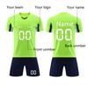 Men Soccer Jersey Set Short Sleeve V Neck Shirt and Shorts Athletic Team Uniform Breathable Quick Dry Sportswear for Training Match