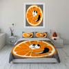 "Cartoon Orange Decor Set" Soft Skin-Friendly Bedding Set Includes 1 Duvet Cover And 2 Pillowcase Gift