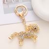 Horse Keychain Colorful Sparkling Rhinestones Key Chain