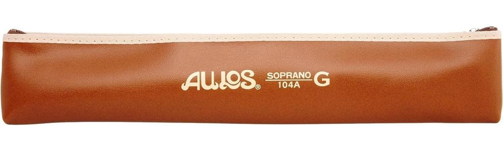 Toyama Musical Instruments AULOS Belcanto Soprano Recorder German Style 104A (G) with Neck Strap NS-S Set